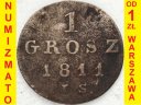 Księstwo Warszawskie 1 Grosz 1811 I.S. stan 4