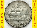 2 zł złote Żaglowiec 1936. Stan 2