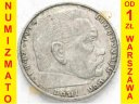 III Rzesza / Niemcy 2 Marki 1939 A Hindenburg st3+