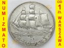 5 zł złotych Żaglowiec 1936. Stan 2-