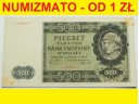 500 zł, złotych 1940, seria A, Góral, stan 3