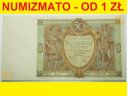 50 zł, złotych 1929, seria EH, stan 3