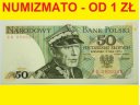 50 zł, złotych 1975 Świerczewski, seria BB, stan 1