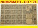 Warszawa, dwutygodniowe kartki na chleb 1916, st3+