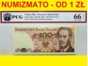 100 zł, złotych 1976 Waryński, seria AL UNC 66 EPQ