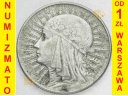 5 zł złotych Głowa kobiety ZN, Babka 1934, stan 3