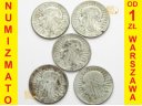 LOT 5 x 5 zł złotych Głowa kobiety, INWESTYCJA AG