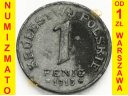Królestwo Polskie 1 fenig 1918, stan 3