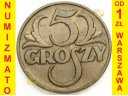 5 gr / groszy 1937, stan 3+