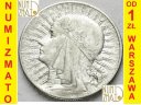 5 zł złotych Głowa kobiety, Polonia 1932 stan 3