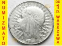 5 zł złotych Głowa kobiety, Polonia 1932 stan 3+