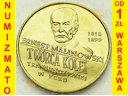 2 zł, złote 1999 Ernest Malinowski Peru, stan 1-/1