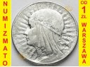 5 zł złotych Głowa kobiety znak ZN 1933 st 3+/3
