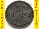 2 Fenigi, Reichspfennig 1924 A