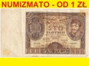 100 zł sto złotych 1932, Ser.AM, stan 4