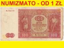 100 zł / złotych 1946 seria Mz, stan 4-