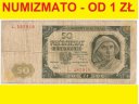 50 zł / pięćdziesiąt złotych 1948 seria L, stan 4-