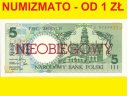 5 zł złotych 1990 ZAMOŚĆ seria E NIEOBIEGOWY, st 1