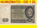500 zł pięćset złotych 1940 Góral, seria A, st.4