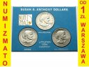 3 x 1 dolar 1979, Susan B. Anthony, San Francisco