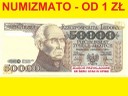 50000 zł / złotych 1989 Staszic seria AC, stan 1