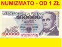 100000 zł / złotych 1993 Moniuszko seria AE stan 1