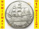 5 zł złotych Żaglowiec 1936. Stan 3