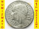 10 zł złotych 1933 Głowa kobiety znak ZN st. 3+/3
