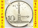 10 zł złotych 1966 MAŁA kolumna Zygmunta St. 1-/2+