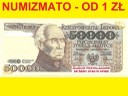 50000 zł / złotych 1989 Staszic seria AC, stan 1