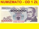 100000 zł / złotych 1993 Moniuszko seria AE stan 1