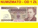 1000000 zł / złotych 1991 Reymont seria E, stan 1