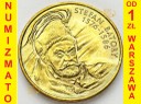 2 zł, złote 1997 Stefan Batory stan 1-/1