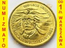 2 zł, złote 1998 Adam Mickiewicz, stan 1