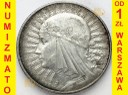 10 zł złotych Głowa kobiety 1932, znak ZN, stan 3+