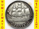 2 zł złote Żaglowiec 1936. Stan 3