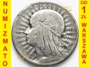 5 zł złotych Głowa kobiety, bez znaku 1932 stan 3-