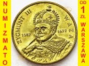 2 zł, złote 1998 Zygmunt III Waza, stan 1-/1