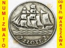 2 zł złote Żaglowiec 1936. Stan 3