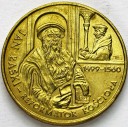 2 zł, złote 1999 Jan Łaski Reformator Kościoła s.1
