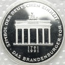 10 Marek SREBRO 1991 A Brama Brandenburska, stan L