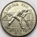 2 zł, złote 1995, Atlanta Zapasy, stan 2