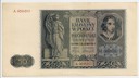 50 zł Pięćdziesiąt Złotych 1941 seria A stan 2