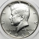 1/2 Dolara Half Dollar SREBRO 1964 Kennedy