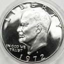 1 Dolar One Dollar SREBRO 1972 Eisenhower