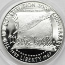 1 Dolar One Dollar SREBRO 1987 Konstytucja 200 lat