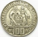 100 zł 1966 Mieszko i Dąbrówka Millenium. Stan 1-