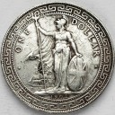 1 dolar, British Trade Dollar 1902, stan 2- RZADKA