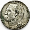 5 zł złotych Józef Piłsudski 1935. Stan 3-