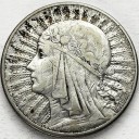 10 zł złotych Głowa kobiety 1932 bez znaku st 3